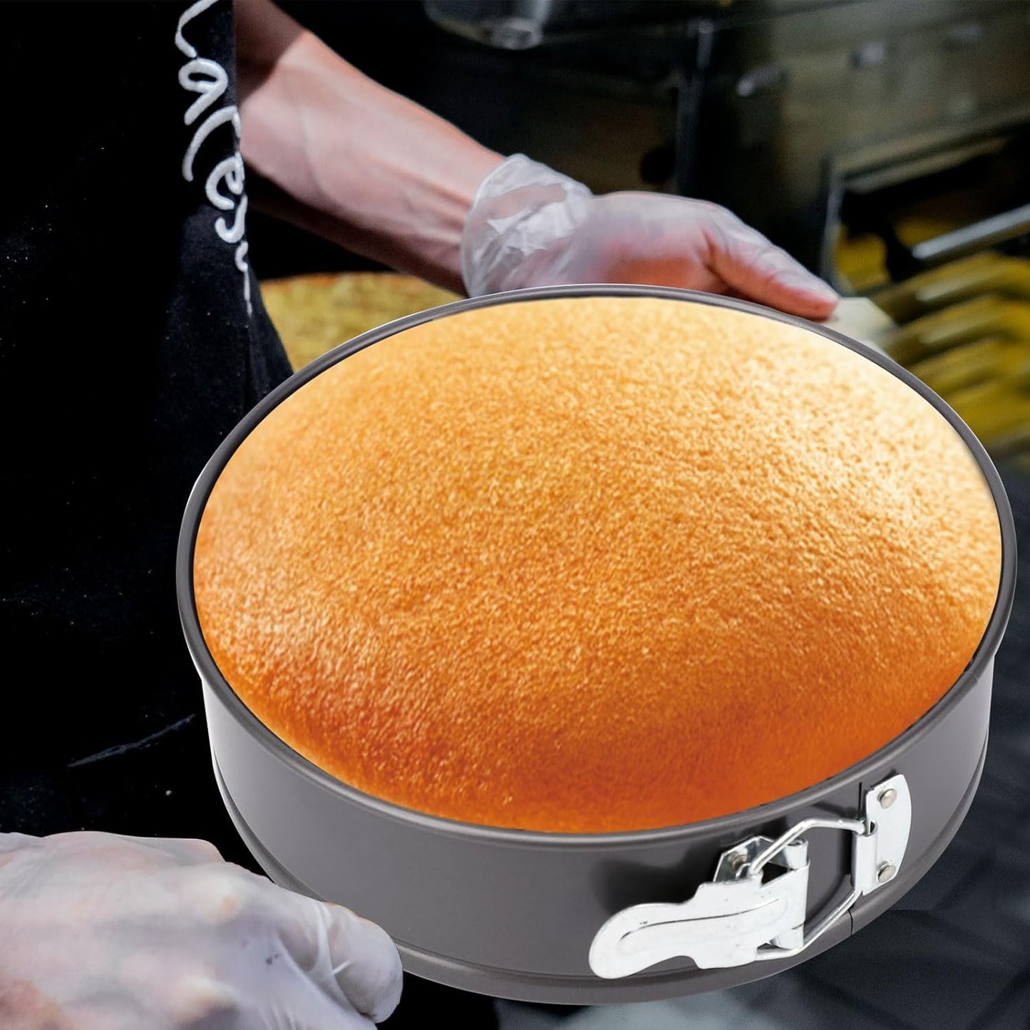 Springform Pan, Nonstick Cake Pan, Round cheesecake pan with leak-proof non-stick bottom removable bakeware.3 pieces 3 sizes, 7" 8" 9" for Cakes, Cheesecakes, Pizzas and Quiches.