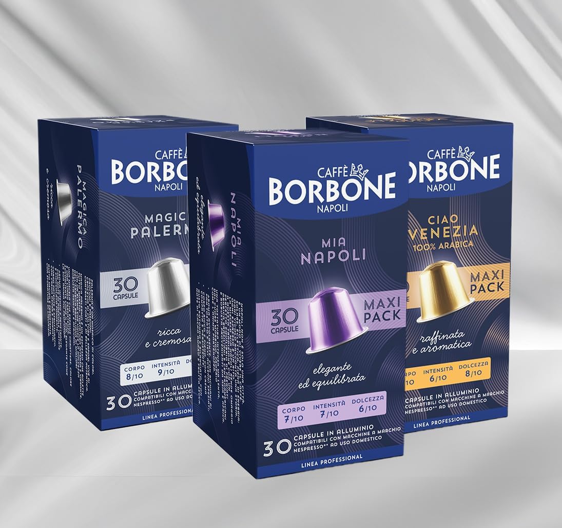 Caffè Borbone Variety Pack Aluminum Capsules Compatible with Nespresso Original Machines