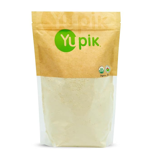 Yupik Organic Chickpea Flour, 2.2 lb (35.2 oz), Garbanzo Beans Flour, Finely Ground from Whole Chickpeas, Non-GMO,