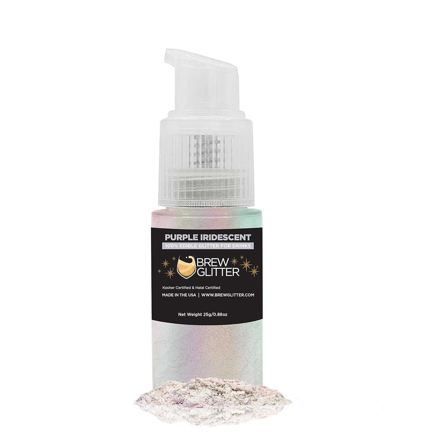 Purple Iridescent BREW GLITTER Edible Glitter For Drinks, Cocktails, Beer, Garnish Glitter & Beverag