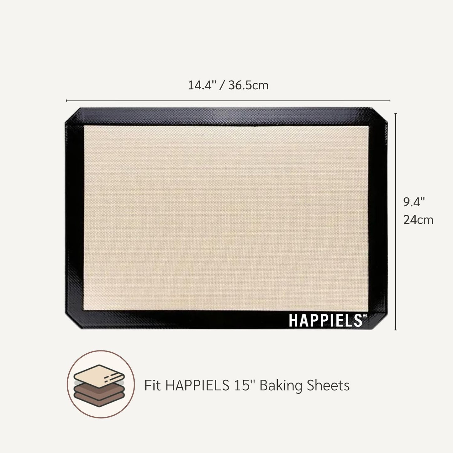 Baking Mats for 15 inch Baking Sheets 2-Pack Nonstick | | Silicone - 10 x 15 inches