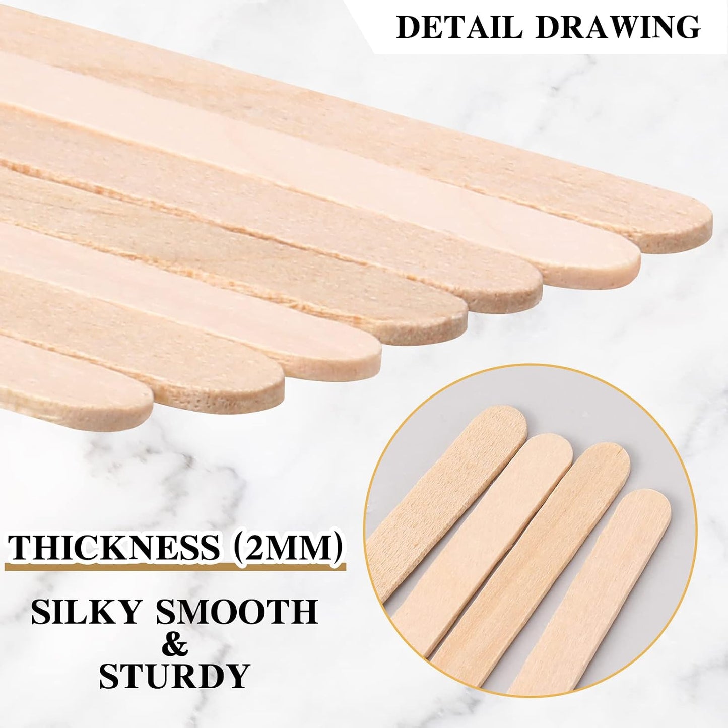 Amyhill 1000 Pcs Individually Wrapped Wooden Coffee Stirrers, 5.5 Inch | Disposable Coffee Stir Sticks, round End Sticks Bulk, Wood Stirrers for Cocktail Hot Drinks Restaurant Bar Home Office