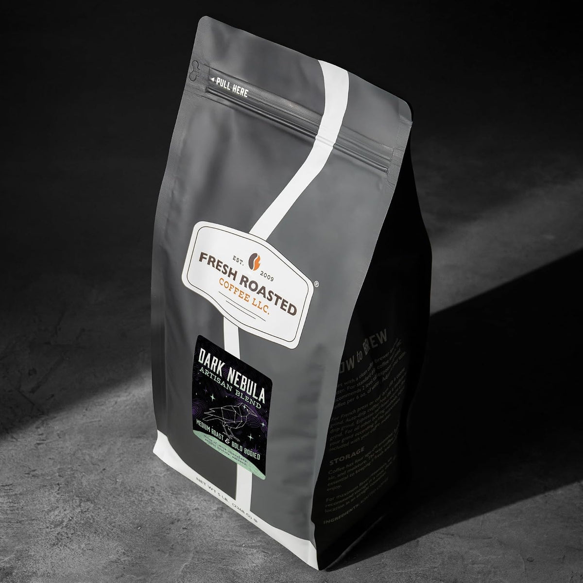 Fresh Roasted Coffee, Dark Nebula Drip Ground Coffee, Medium Roast, Kosher, 5 lb (80 oz)