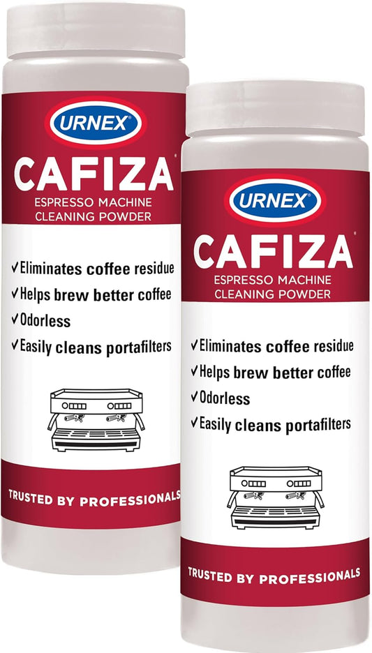 Urnex Cafiza Professional Espresso Machine Cleaning Powder 566 grams (2 Pack) - Made in USA