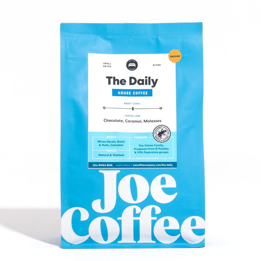 Joe Coffee Company (NYC Roaster), The Daily Ground Specialty Coffee, 12 oz Bag, Rainforest Alliance Certified, Kosher,