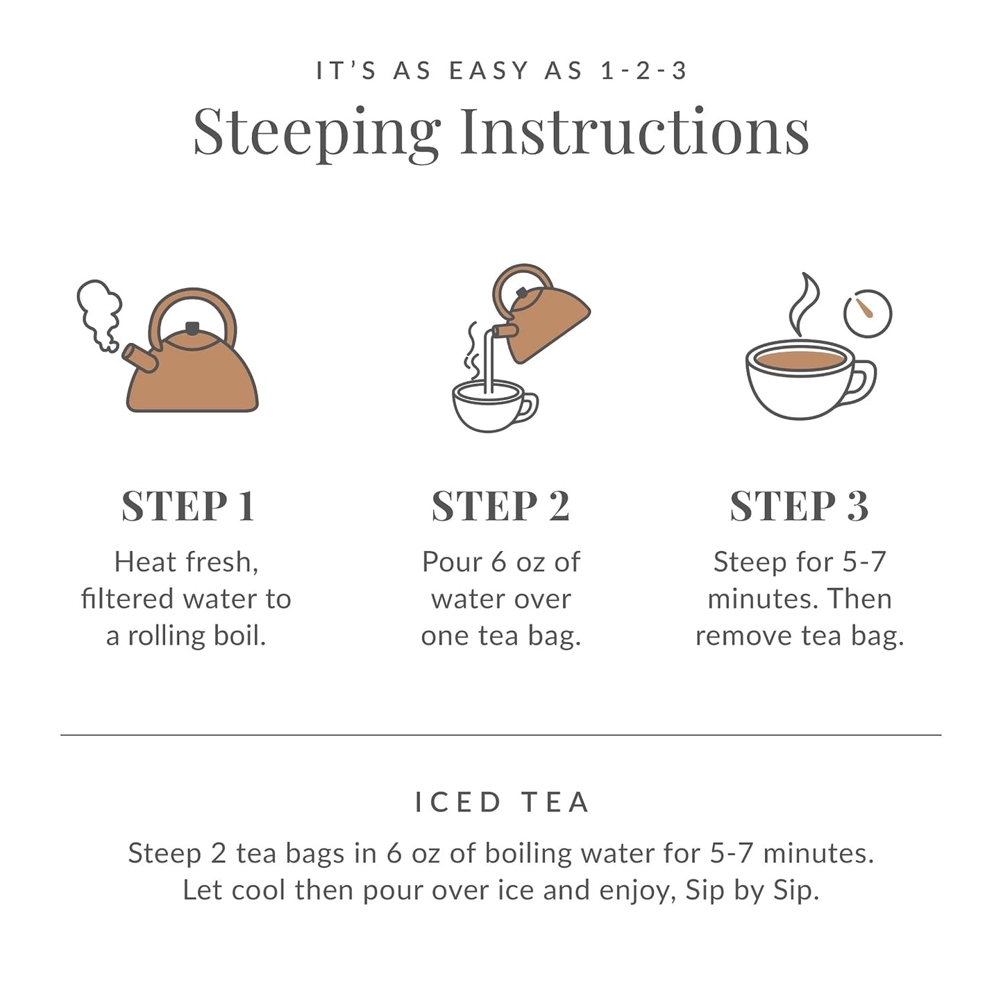 The Republic of Tea S'mores Herbal Tea, Caffeine Free, 36 Count | Suitable for day or evening . Smooth and rounded with notes of cocoa richness and roasted root. Gluten Free and Kosher.