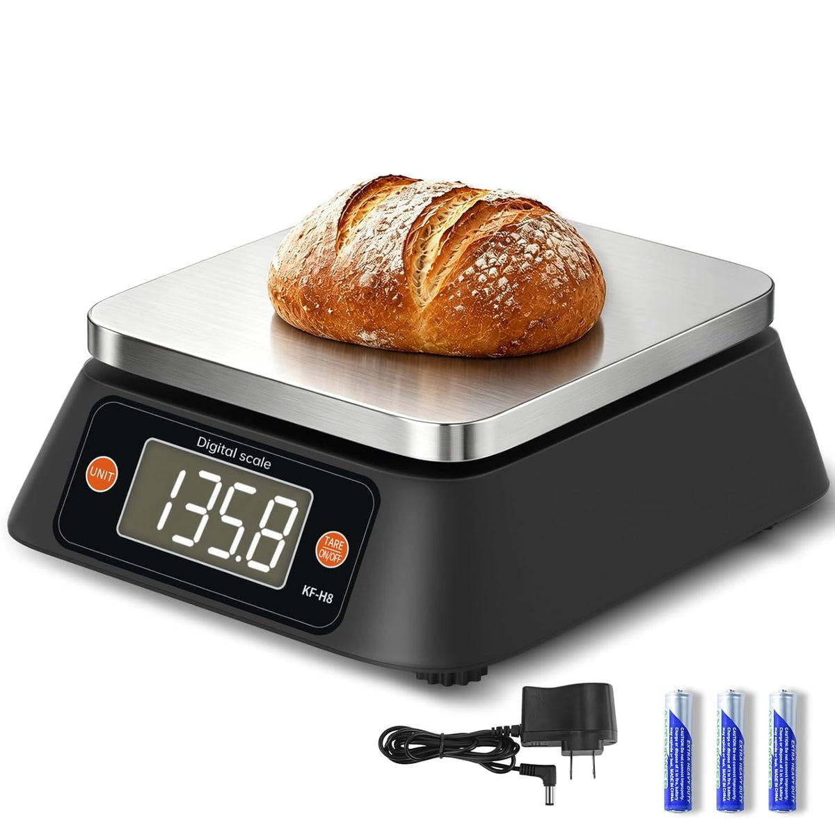 Commercial Kitchen Scale with% Rate, YONCON KF-H8U 22lb/0.02oz Food Scale