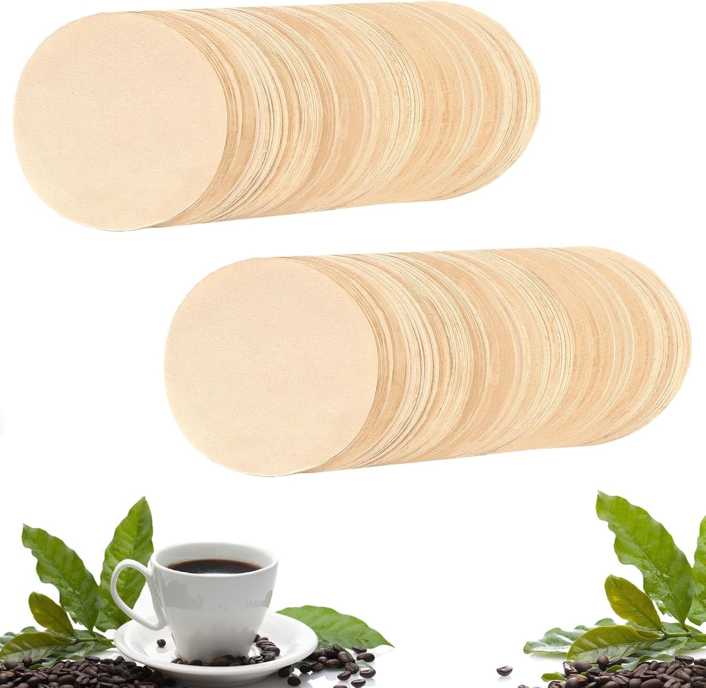 800 Count Espresso Coffee Filters, 51 mm Unbleached Round Coffee Paper Filter for Espresso Machine, 