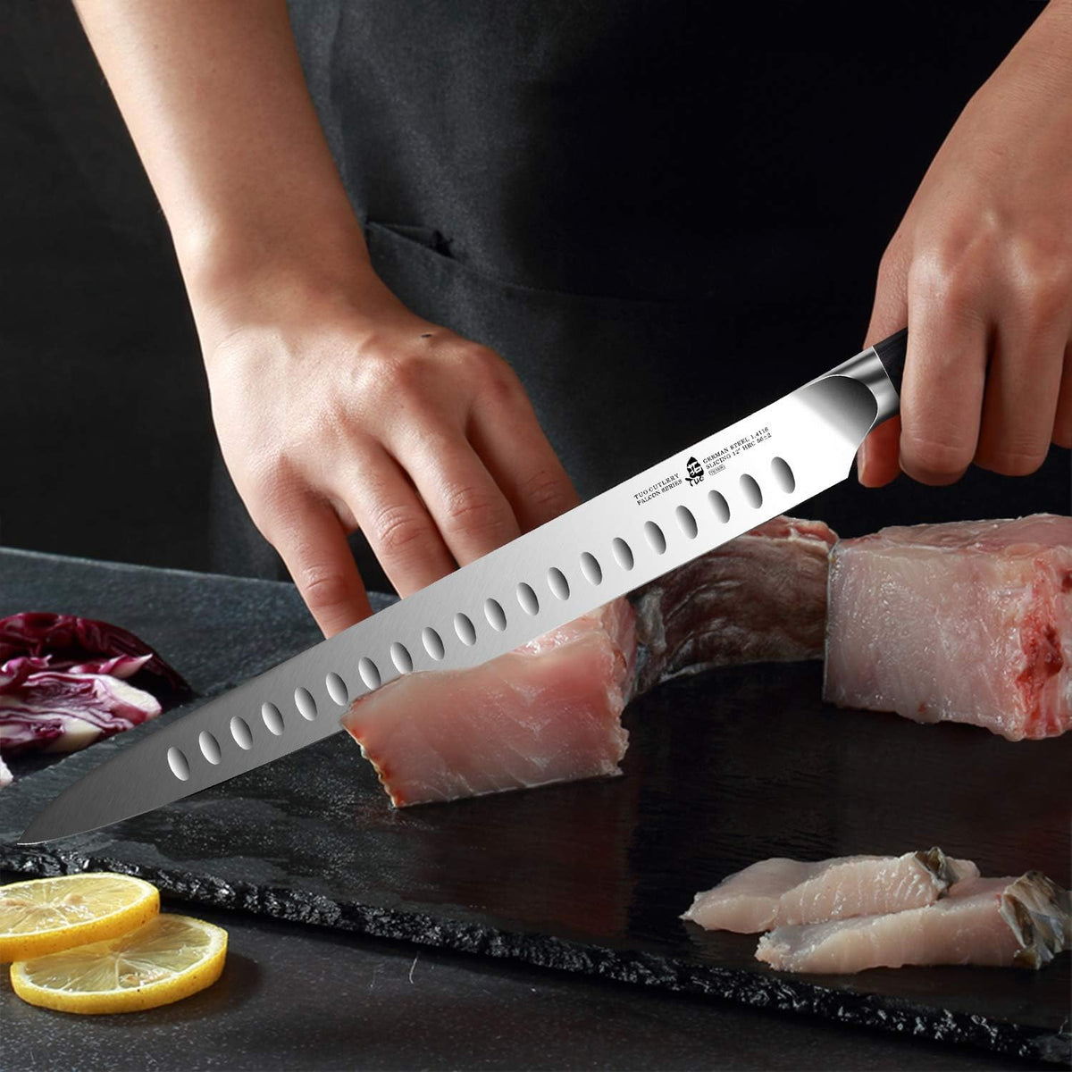 TUO Falcon Series 12-Inch Brisket Slicing Knife, German Steel