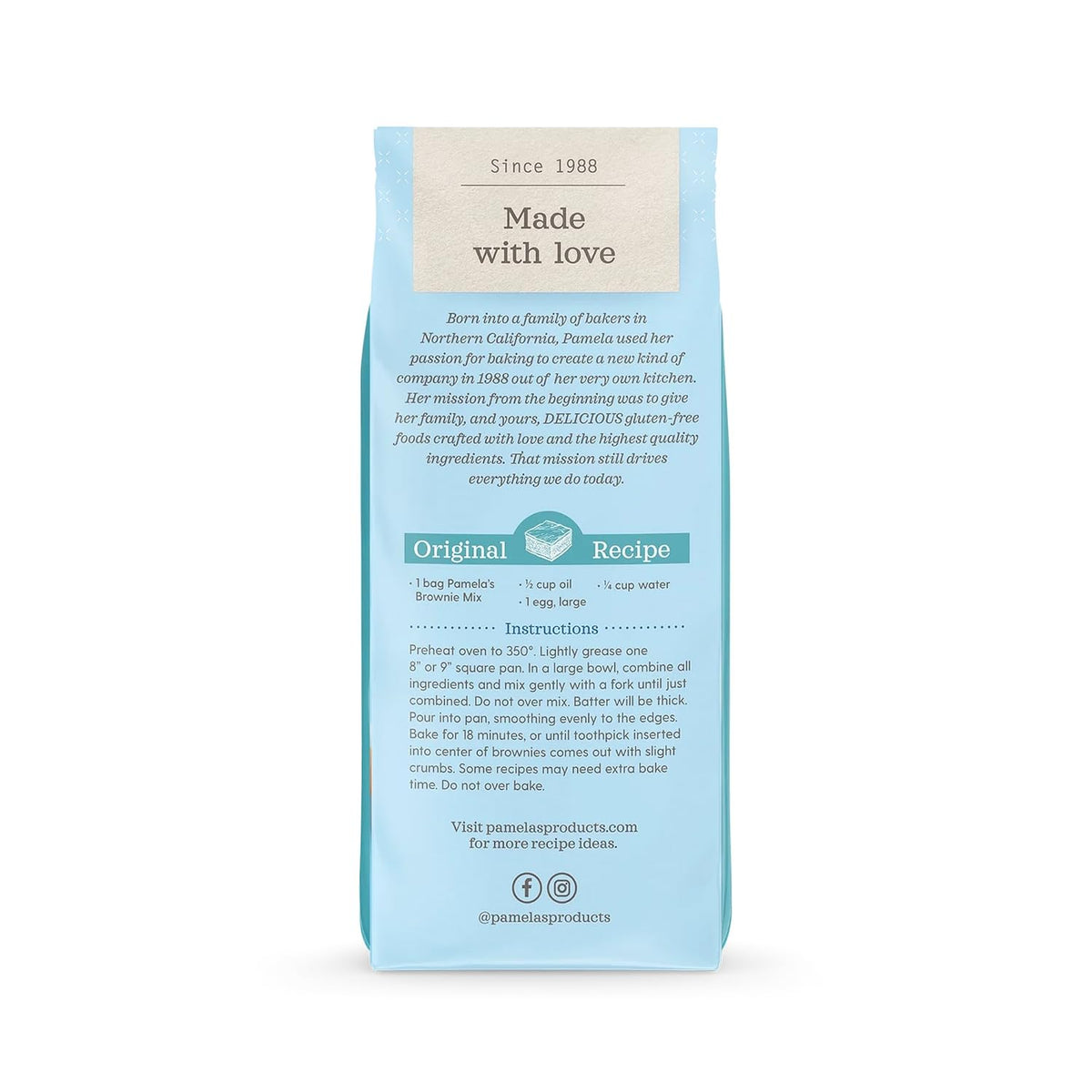 Pamela's Products Gluten Free Chocolate Brownie Mix