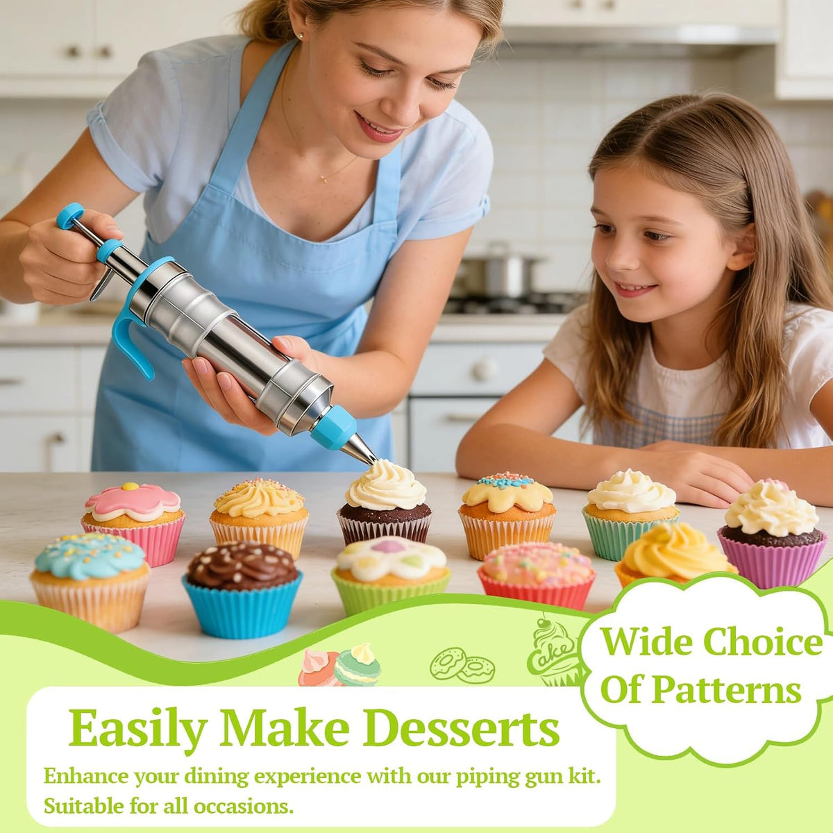 Suuker Dessert Decorating Syringe Set