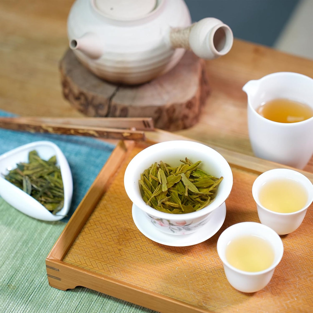 iTeaworld LongJing,Chinese Loose Leaf Green Tea,Dragon Well Tea 3.5oz | Up to 200 Cups|Rich Bean Aroma|Refreshing|Pure Loose Leaf Green Tea Unsweetened|Easy Mug Cold&amp;Hot Brewing
