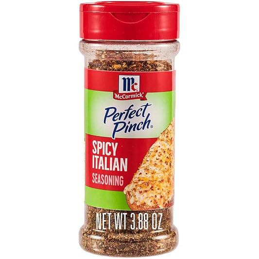 McCormick Perfect Pinch Seasoning, Spicy Italian, For Adding Italian Flavor with a Kick to Pizza, Pasta, Dressings & Sauces,