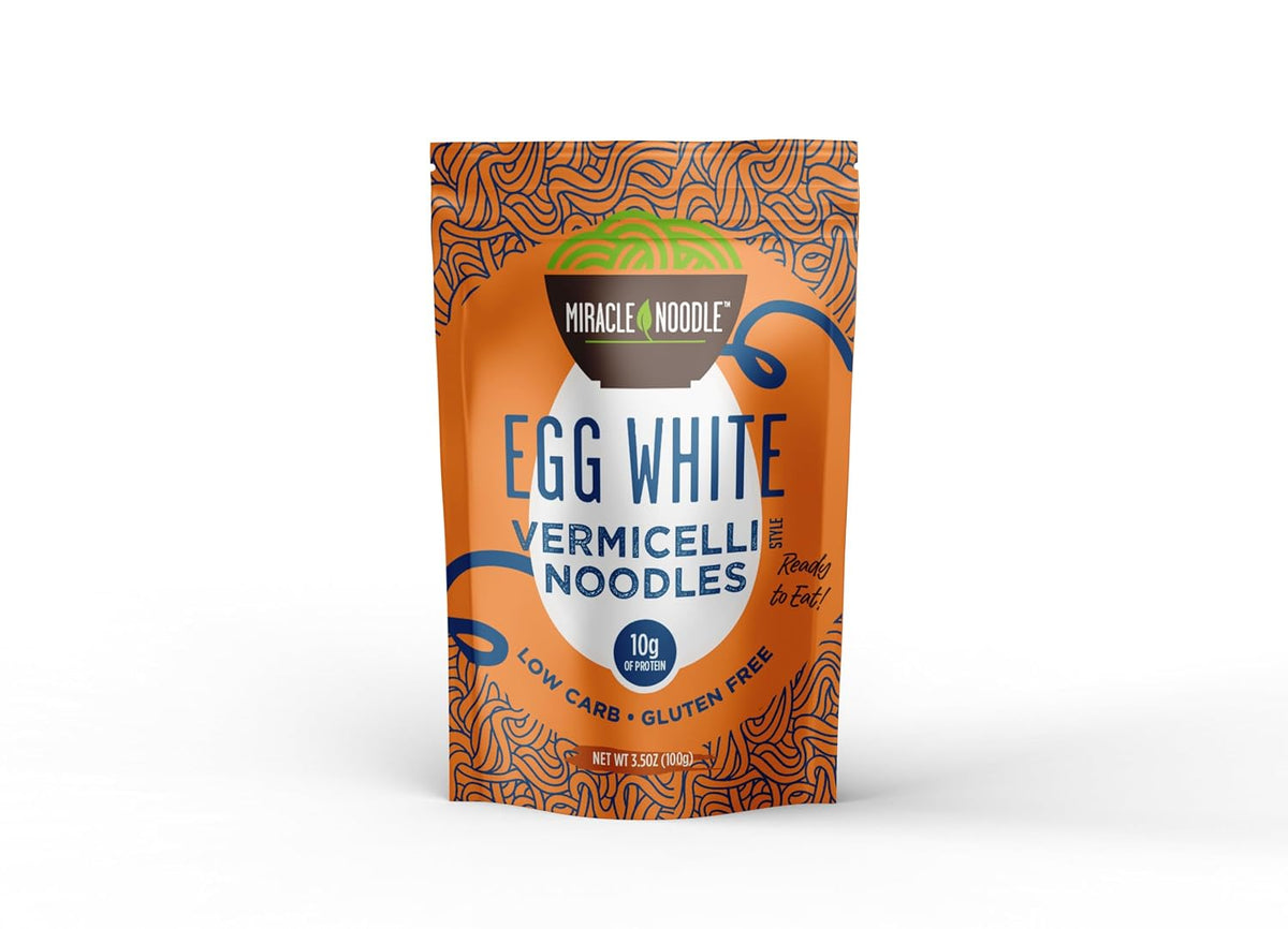 Miracle Noodle Egg White Vermicelli Pasta, 3.5 Oz (Pack of 6)