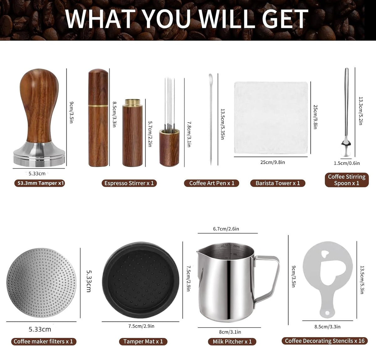53.3mm Espresso Accessories Kit