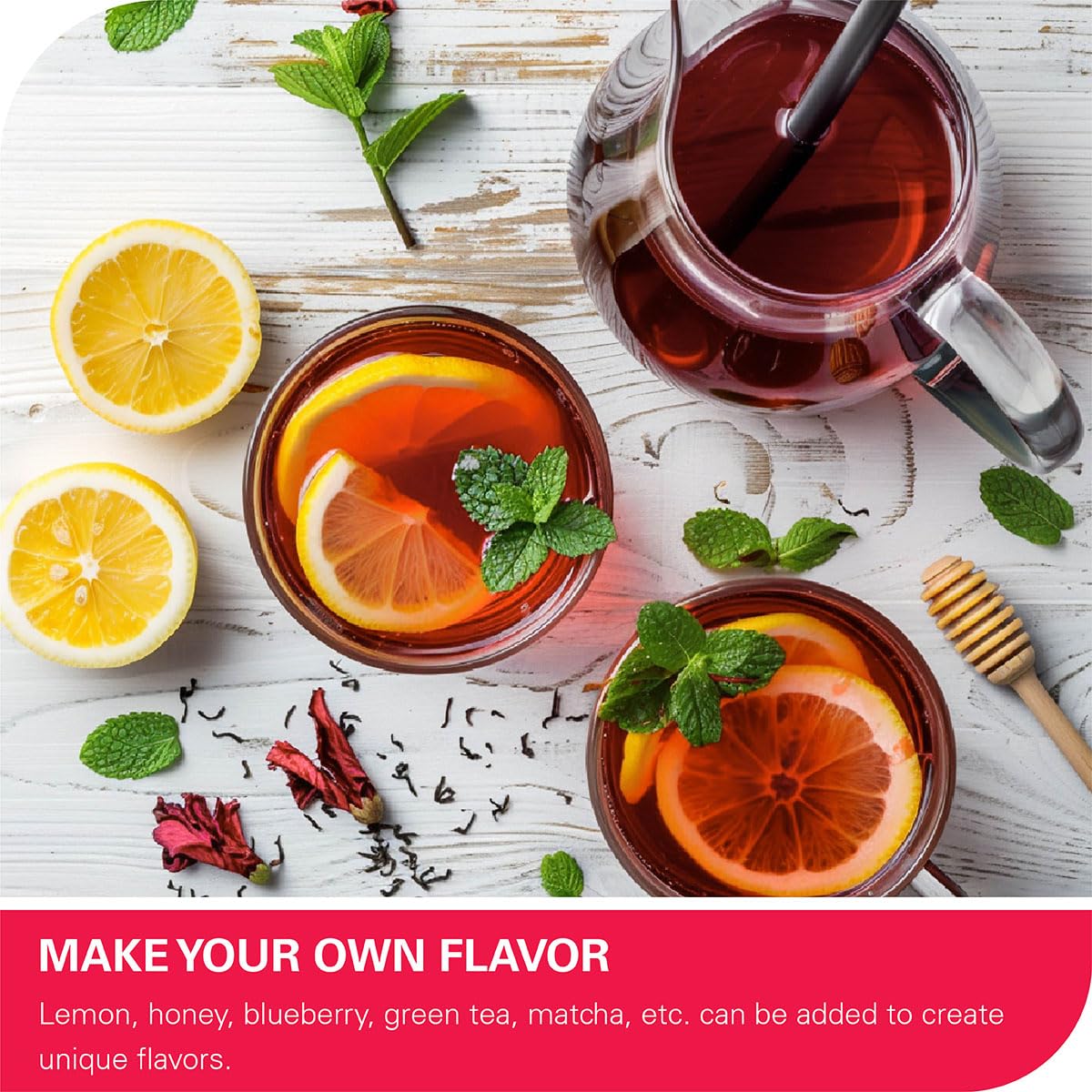WT WEETEE Rosehips Hibiscus Tea Bags 60 Count, Caffeine-free &amp; Antioxidants
