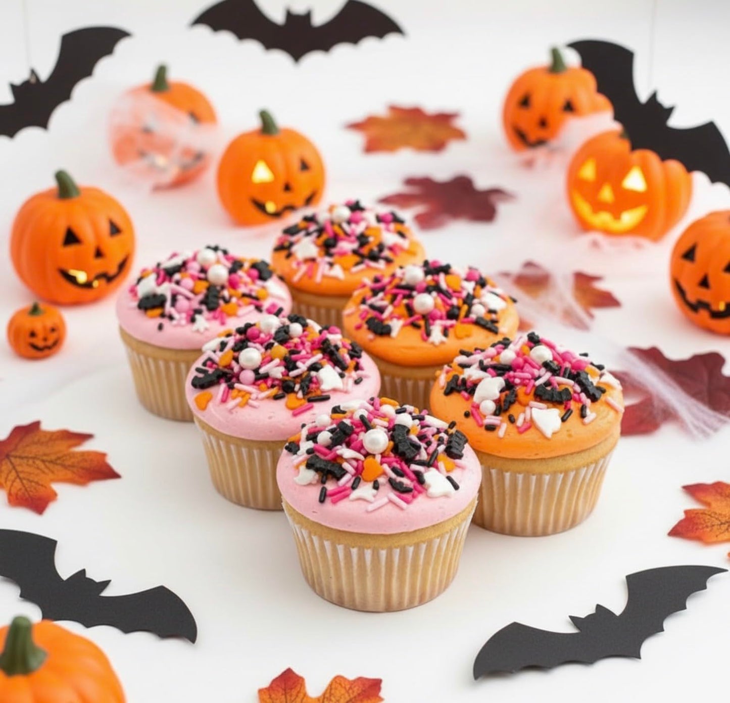 Manvscakes Sprinkles - Themed Sprinkles for Cake Decorating, Sprinkle Mix for Cookies, Ice Cream, Fondant Cake, Caramel Apples, Cupcakes &amp; Other Desserts, Assorted Halloween Sprinkles, 4 oz