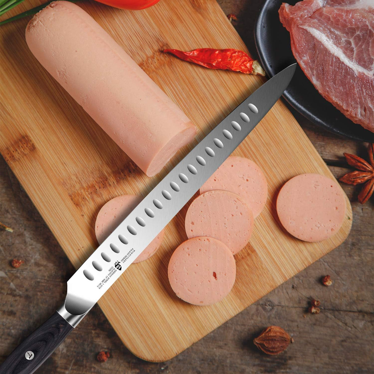 TUO Falcon Series 12-Inch Brisket Slicing Knife, German Steel