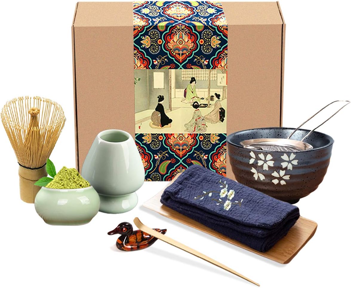 Artcome Traditional Japanese Matcha Tea Set (9Pcs)
