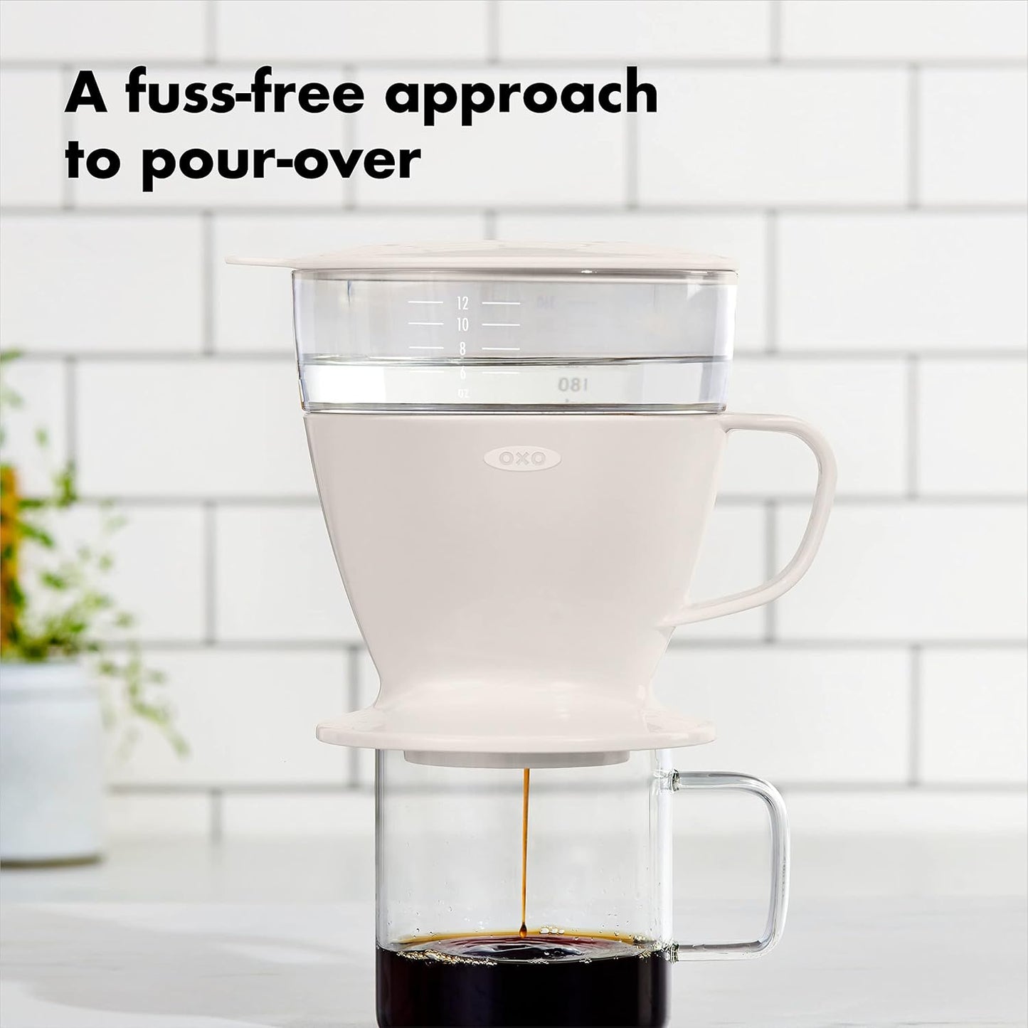 OXO Brew Single Serve Pour-Over Coffee Maker with Water Tank, 12 oz.
