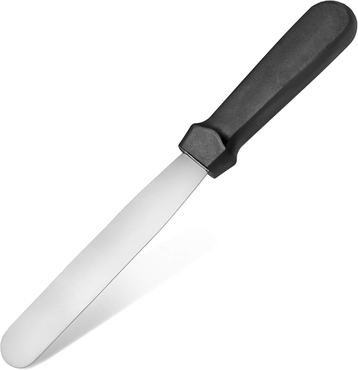 New Star Foodservice Straight Icing Spatula, 6 Inch Blade, 11 Inch Overall, Bakery-Grade Stainless Steel Cake Decorating Spatula for Frosting
