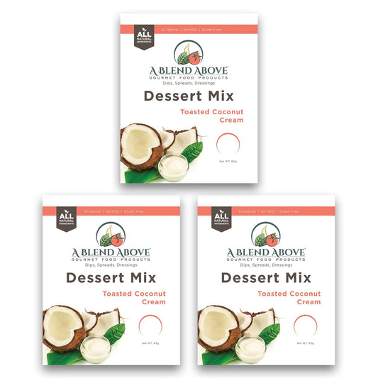 A Blend Above Toasted Coconut Cream Cheesecake Mix - No-Bake Desserts, All Natural, Vegan, Gluten Free, No MSG - Instant