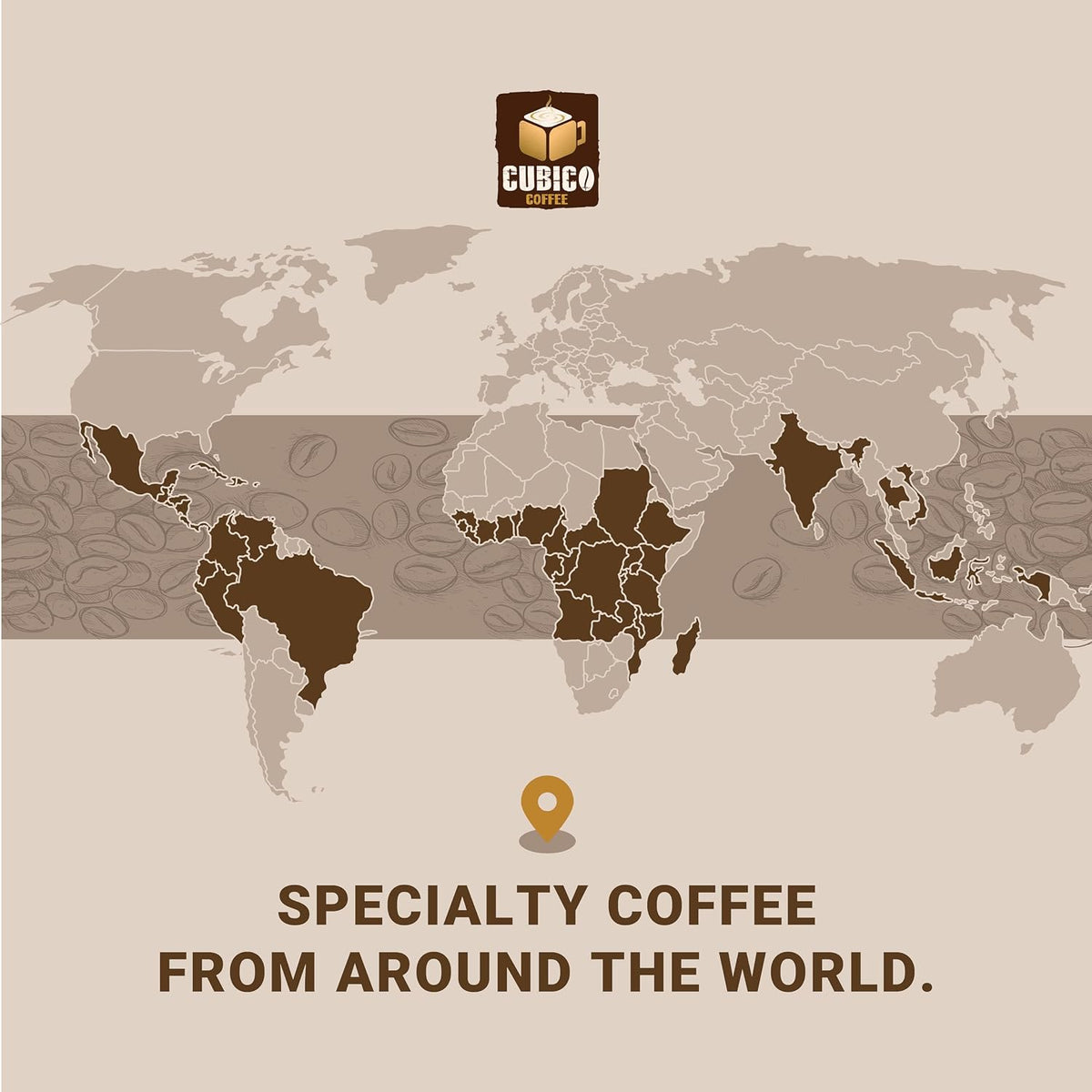 Tanzanian Peaberry Coffee, Single Serve Coffee Pods, Premium Tanzania Peaberry Single Origin Fresh Roasted Coffee | K-Cup Compatible Brewers | Cubico Coffee | 10 Count