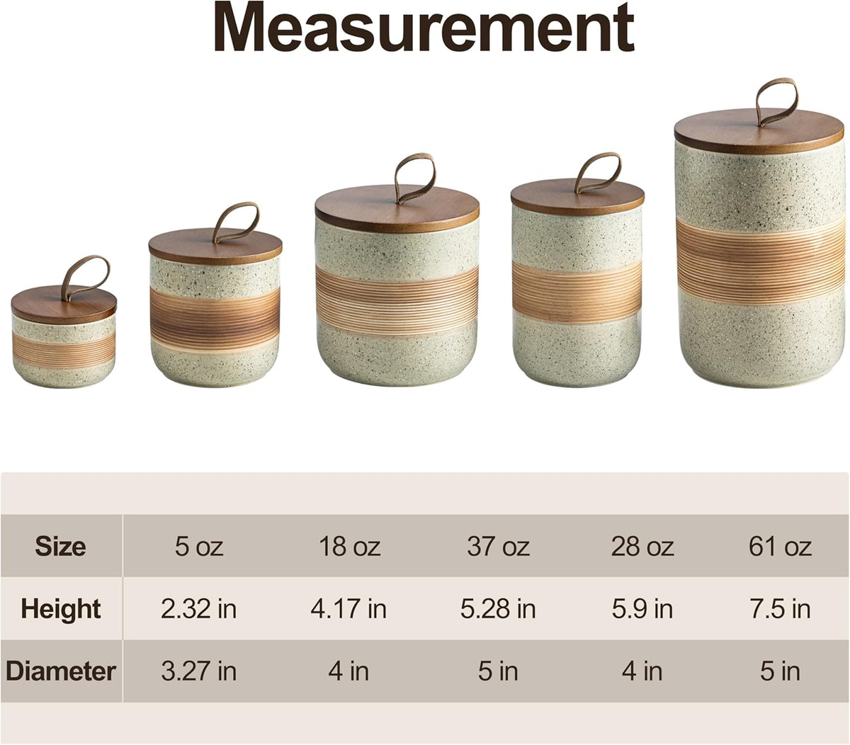 Spice Jars with Lid, Coffee Container Kitchen Food Storage Jars for Spice Sugar Tea Bag, Stackable Decorative Canisters for Countertop, 37 fl.oz
