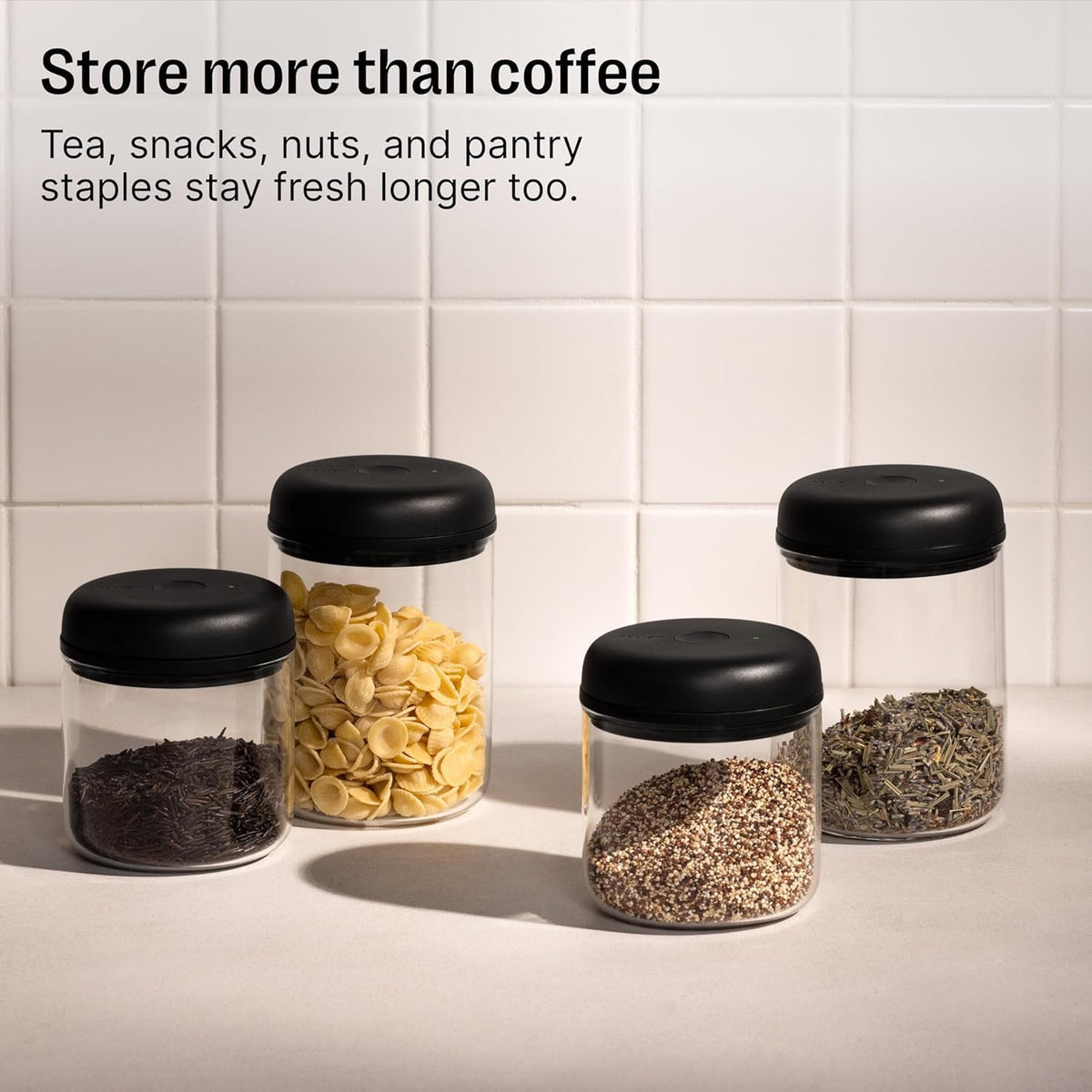 Fellow Atmos Electric Vacuum Coffee Canister 1.2L - Auto-Seal Steel