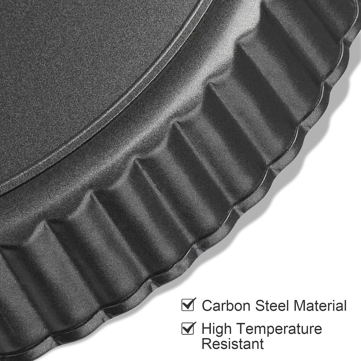 Tart Pan Removable Bottom 8 Inch Tart Pans Round Nonstick Quiche Pan Carbon Steel Quiche Baking Dish with Fluted Edges Fruit Tart Molds for Baking Pie Mold Pizza Chiffon Cake Dessert