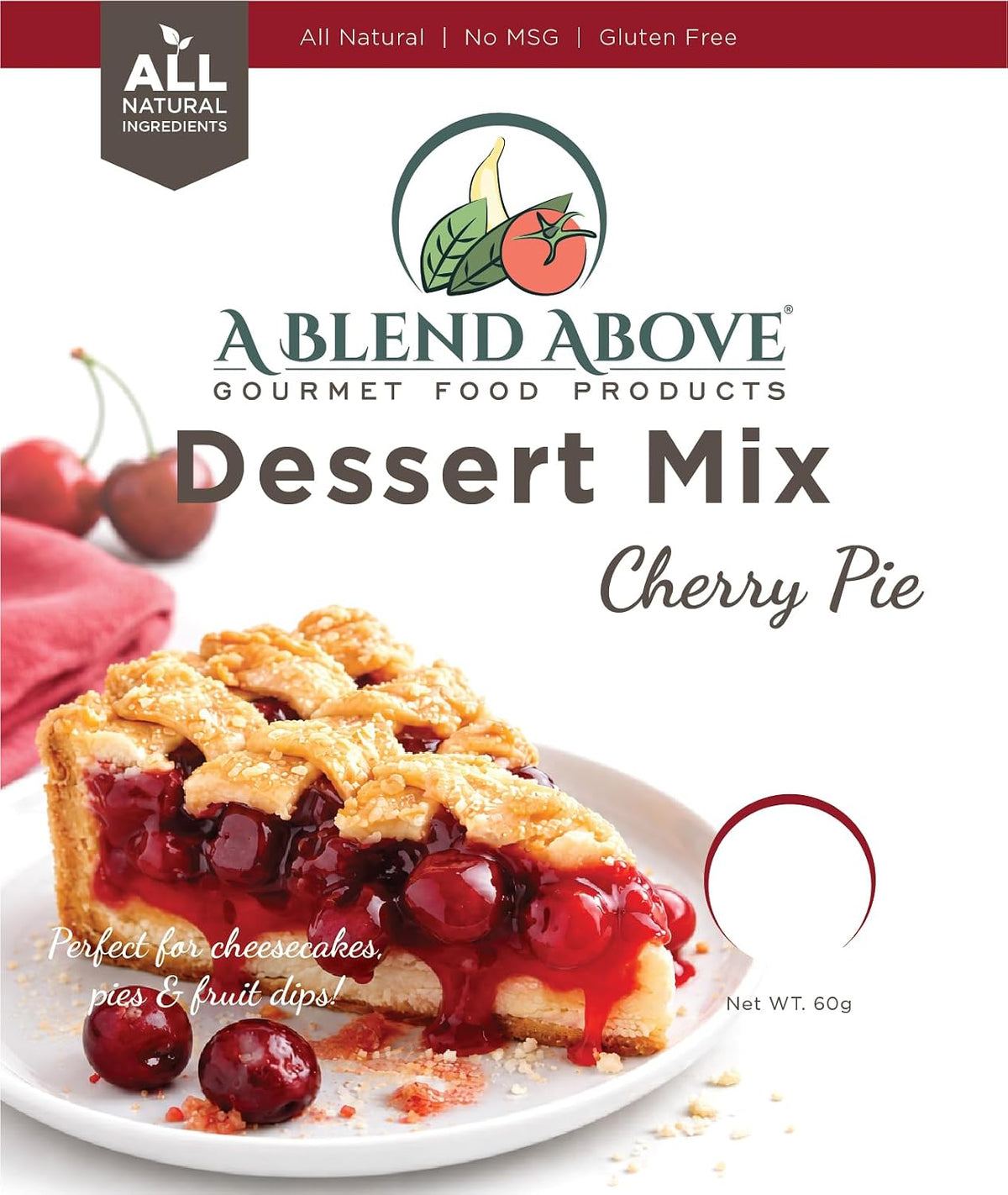 A Blend Above Cherry Pie No Bake Dessert Mix - All Natural