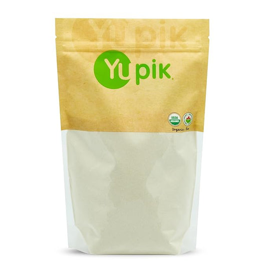 Yupik Organic Brown Rice Flour, 2.2 lb (35.2 oz), Gluten-Free, Non-GMO, Vegan, Kosher, Finely Milled Powder from Whole Grain