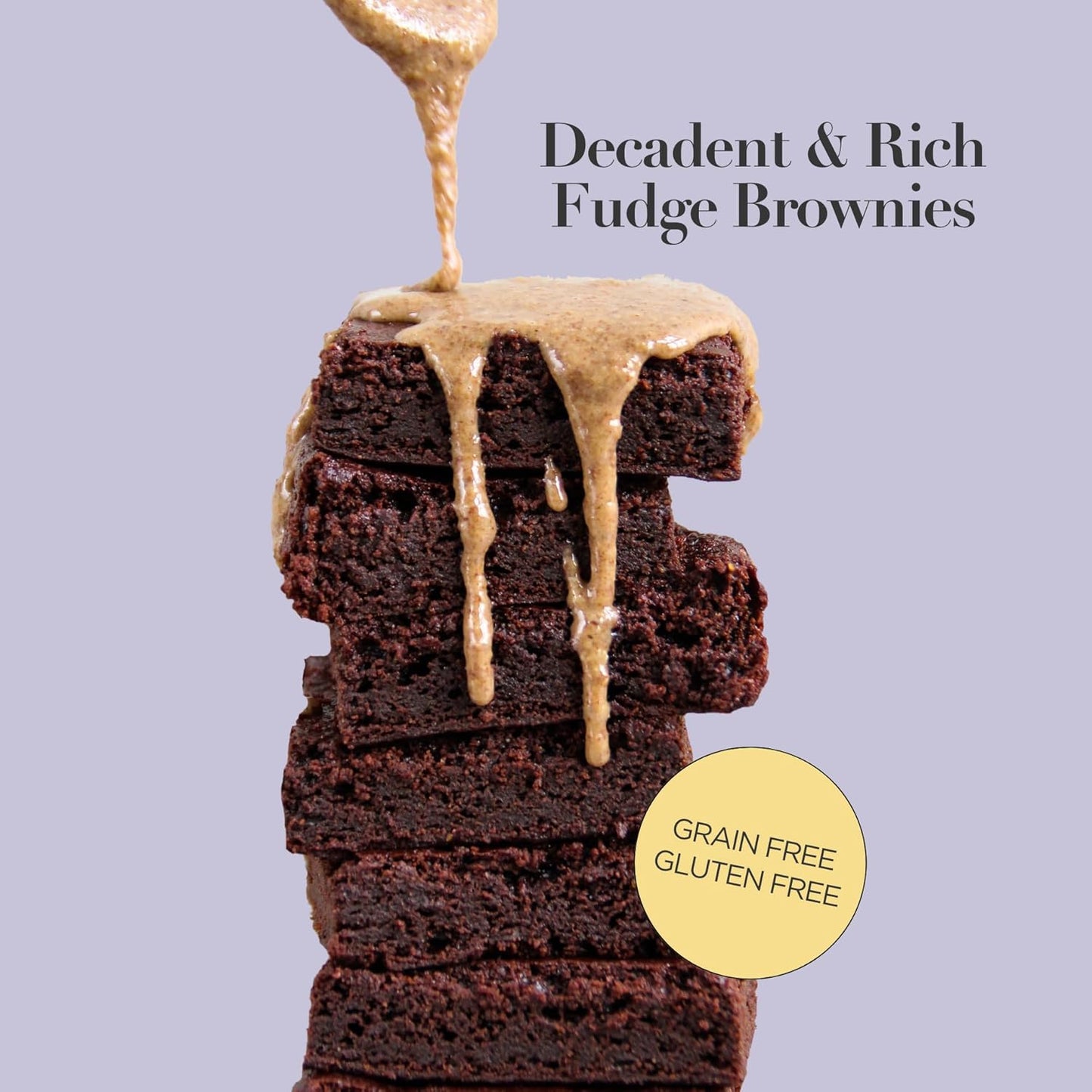 Stellar Eats Grain‑Free Fudge Brownie Baking Mix | Gluten‑Free, Dairy‑Free, Plant‑Based, Paleo‑Friendly, Naturally Sweetened with Coconut Sugar | Almond Flour-Based | 10.4 oz | 1 Pack