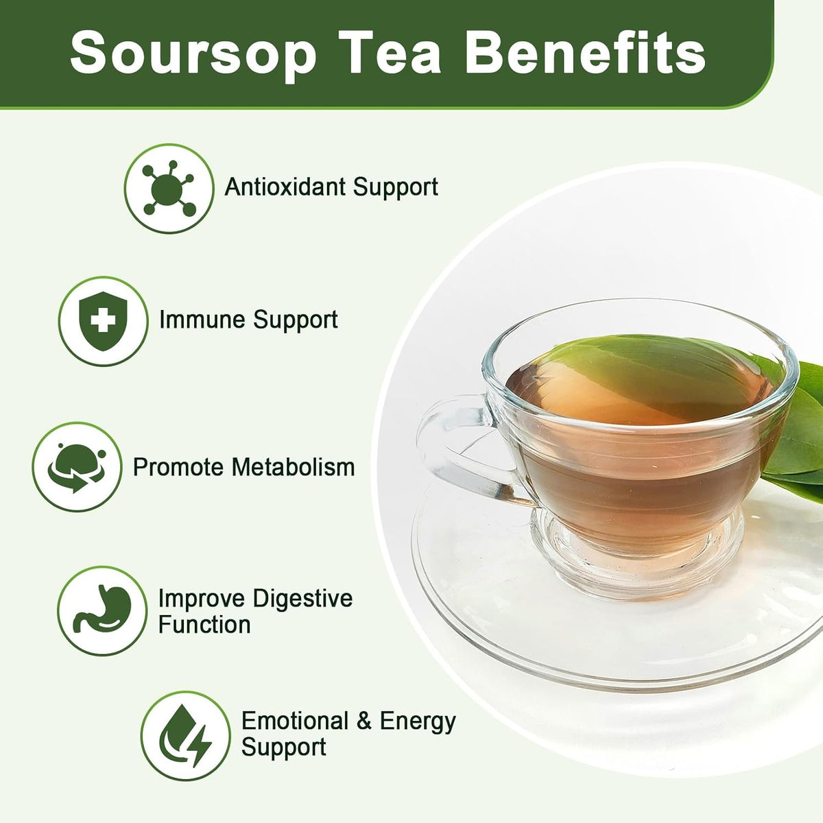 Organic Soursop Leaf Tea Bags