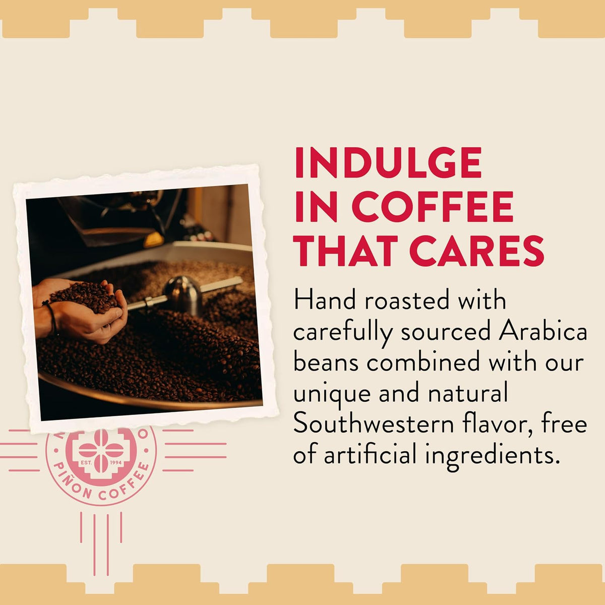 New Mexico Piñon Piñon Fudge Ground Coffee Medium Roast 100% Brazilian Arabica, Naturally Flavored Rich Chocolate &amp; Nutty Scoop &amp; Brew Grounds - 2 Lb Bag | Naturally flavored rich chocolate &amp; nutty Piñon; 100% Brazilian Arabica scoop &amp; bre