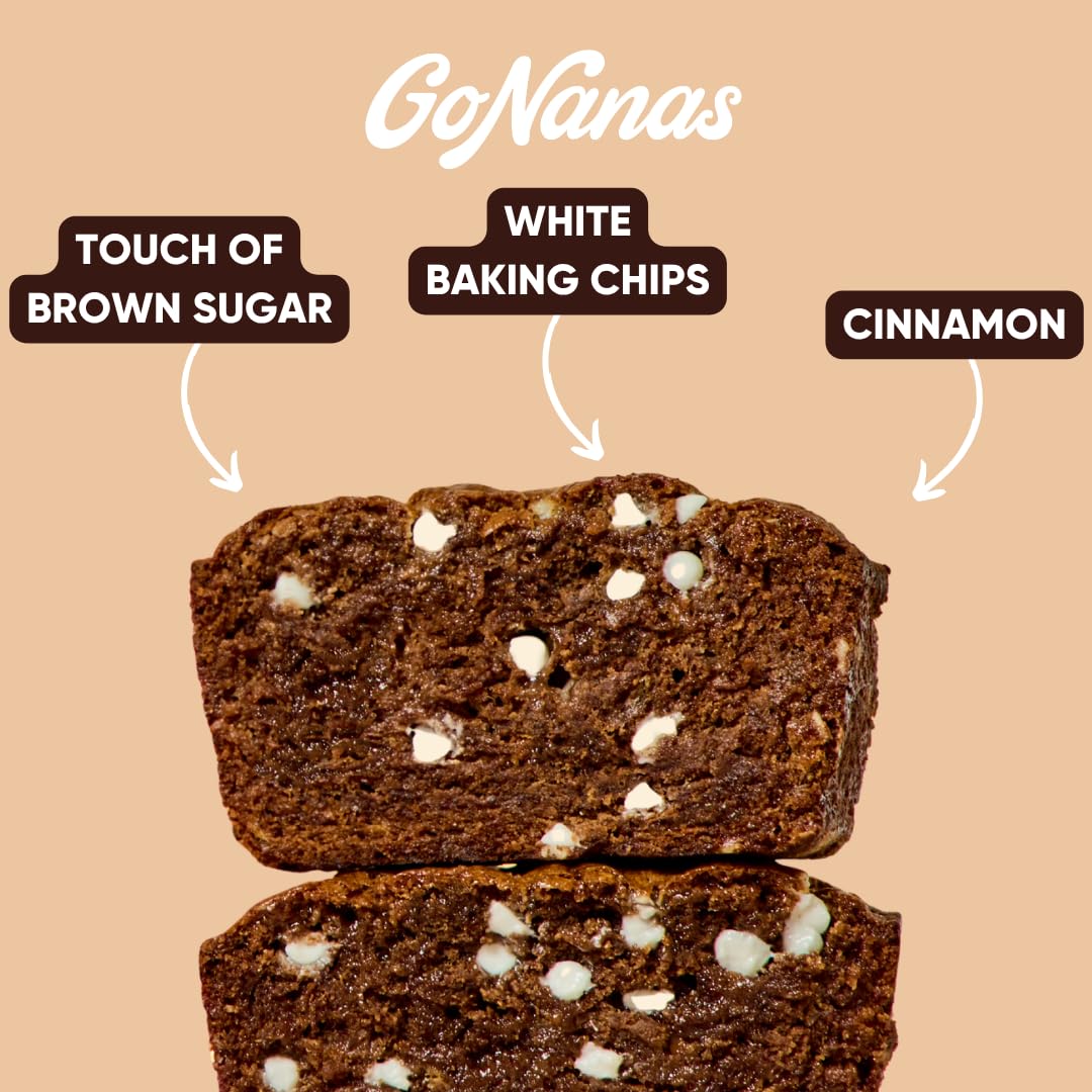 GoNanas Cinnamon Roll Banana Bread &amp; Muffin Mix, Gluten Free, Vegan, 1 Pack | Dairy Free, Nut Free, Soy Free | Allergen Friendly | Better for You | Customizable | Bakes 12 Muffins or 1 Loaf | Women-Owned