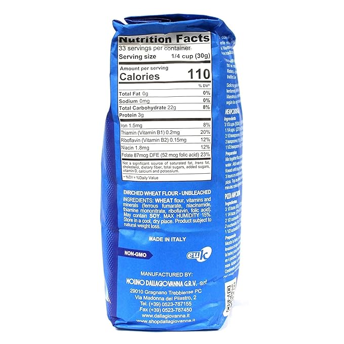 Molino Dallagiovanna La Napoletana Tipo 00 Pizza flour (11 lbs - 5kg)