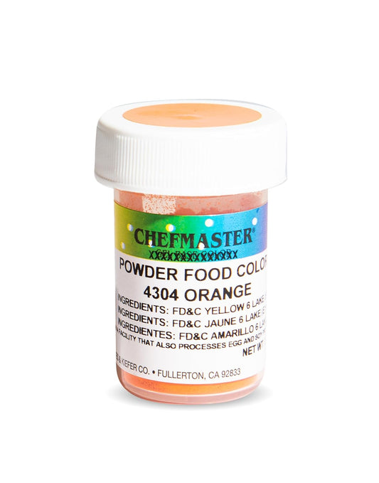 Chefmaster Orange Dry Powder Candy Color | Vibrant Shades | Chocolate, Macarons, Fondant | Decorating | Professional-Grade