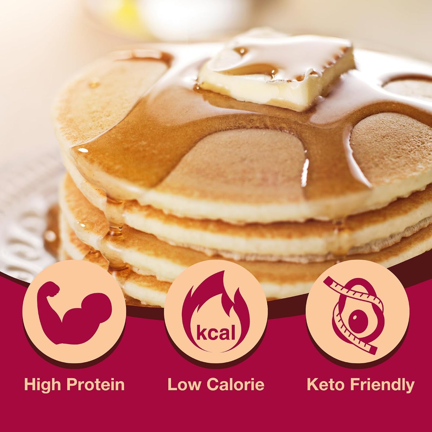 ProtiDIET High Protein Pancake Mix - Naturally Flavored - 7 ct