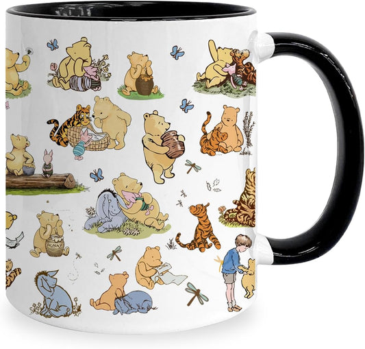 Honey Bear Coffee Mug, Cute Bear Design Gifts, Bears Theme Coffee Mug, Pooh Lover Gift, Winnie Gift for Women Friends, Pooh