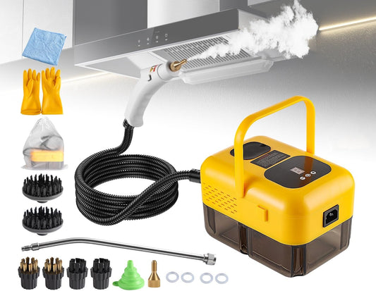 Steam Cleaner for Home, Handheld 2500W High Pressure Steamer for Cleaning, 9-Level Multipurpose Steam Cleaner for Car Floor