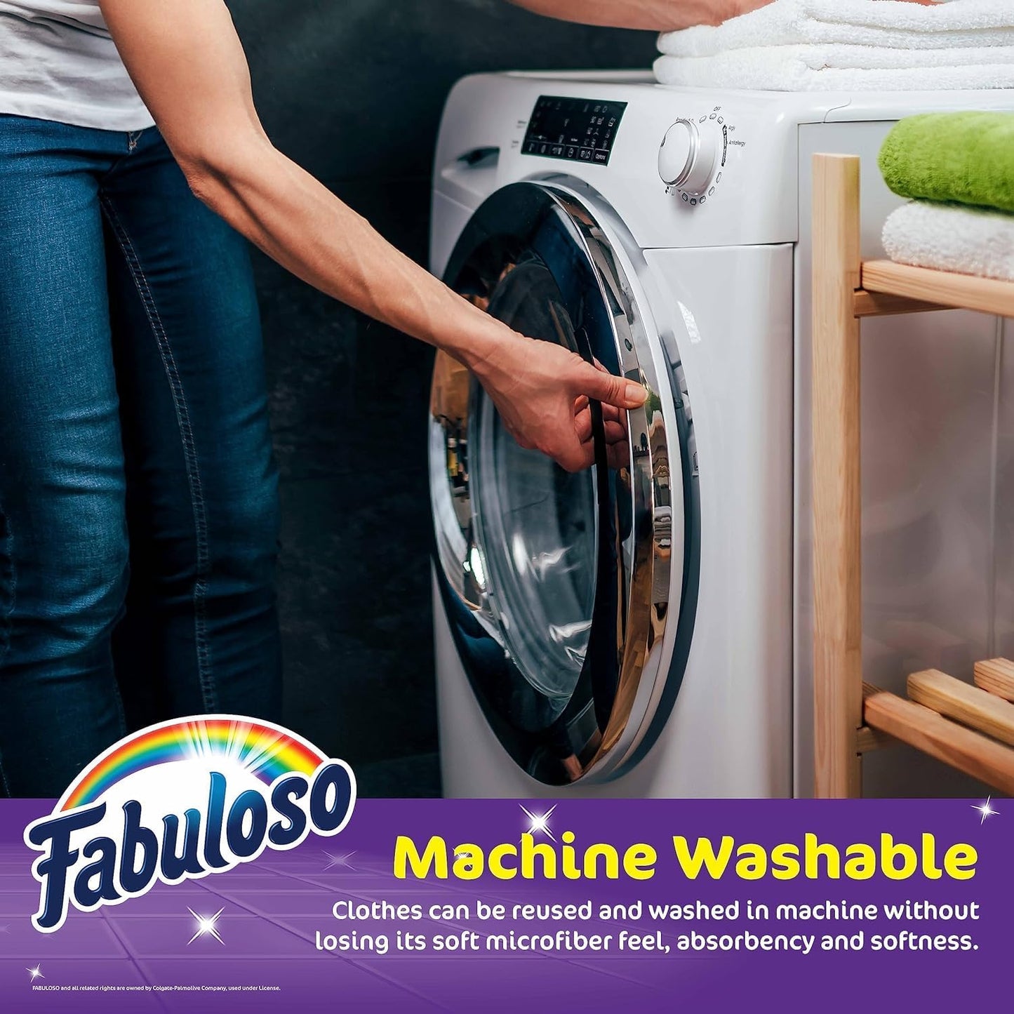 Fabuloso Microfiber Cleaning Cloths for Home &amp; Car, 13x13, 8 Ct, 2-Pack
