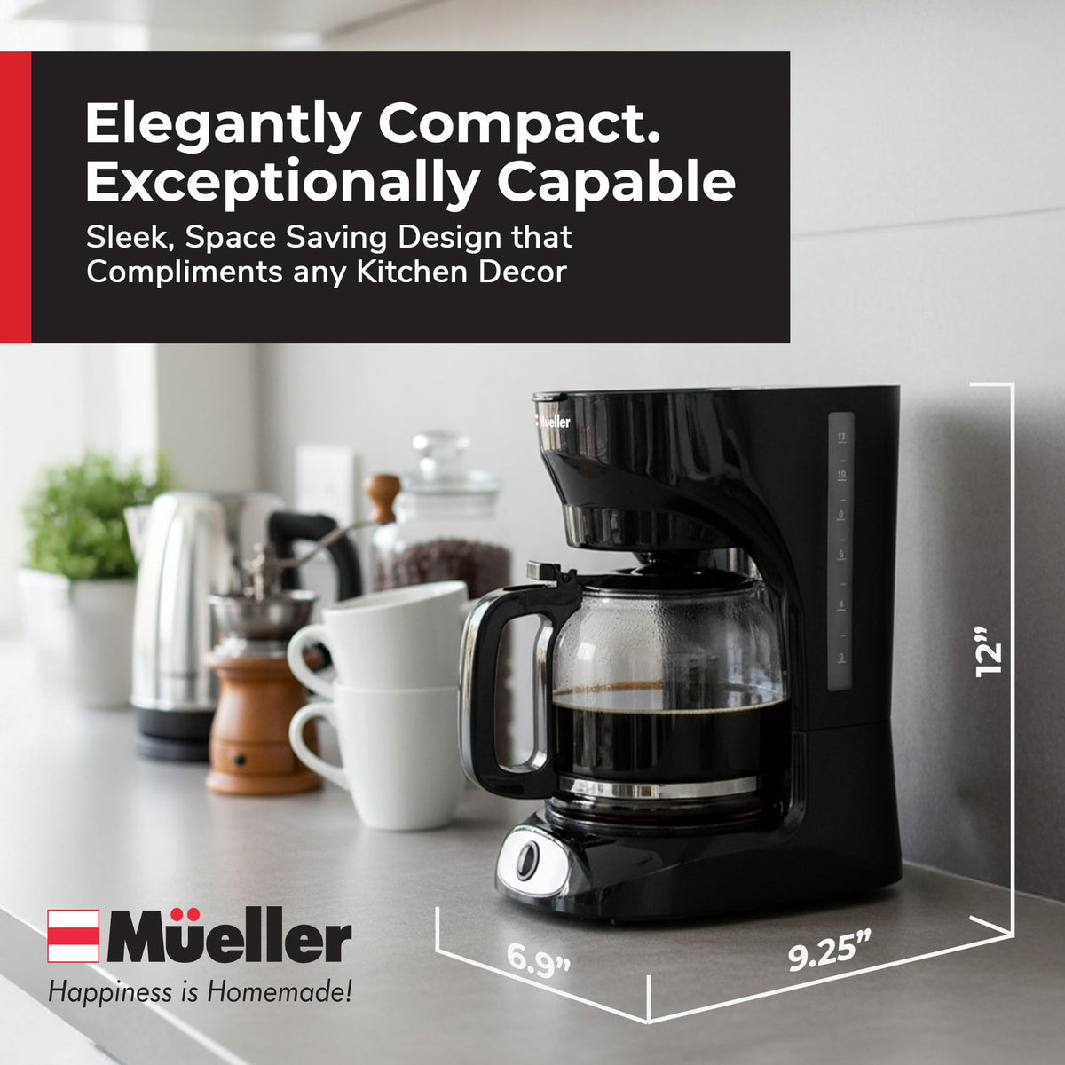 MÜELLERHOME Mueller 12-Cup Drip Coffee Maker