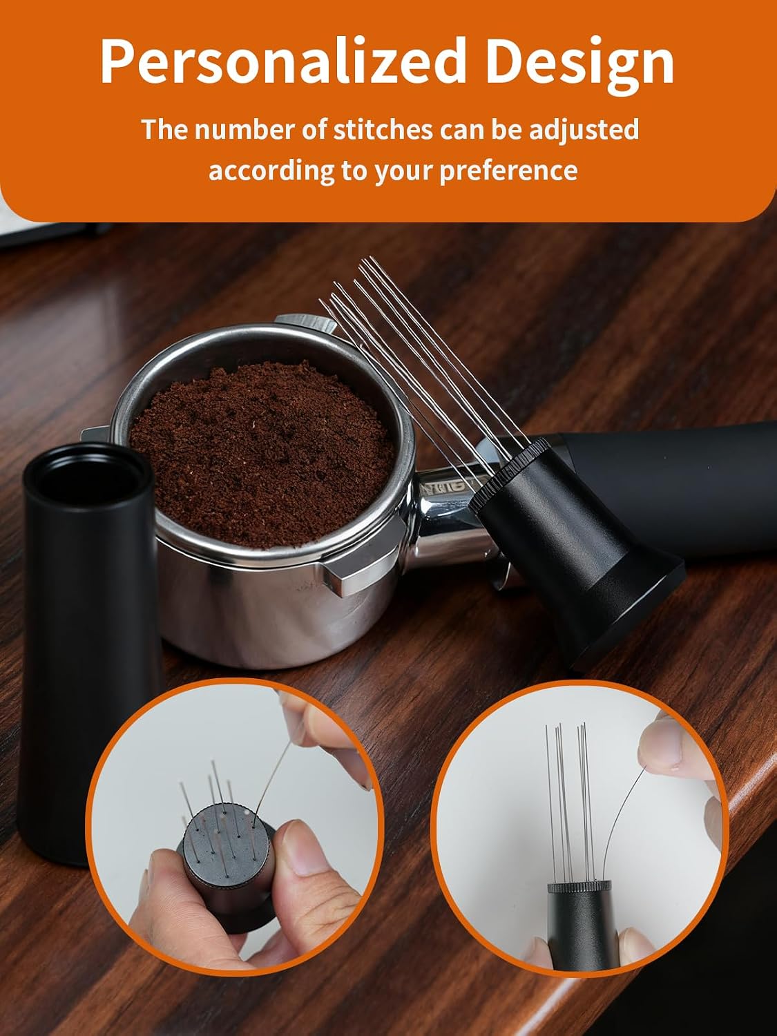 WDT Tool Espresso Distribution Tool with 10*0.25mm Stainless Steel Needles