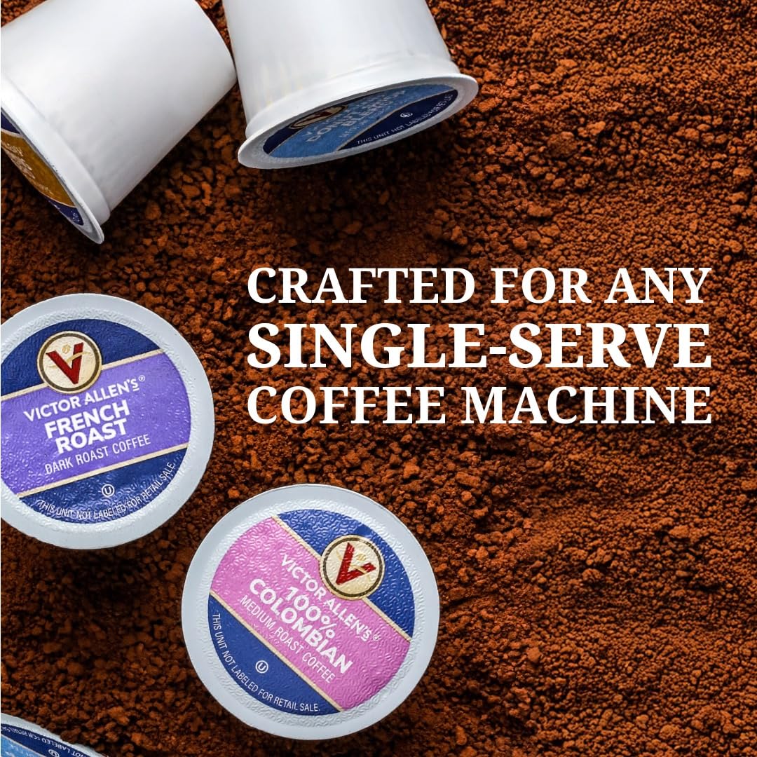 Victor Allen's Coffee White Chocolate Caramel Cappuccino, 12 Count, Single Serve Coffee Pods for Keurig K-Cup Brewers