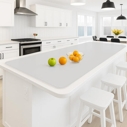 Silicone Baking Mat 35.4"x23.6" Food Grade Silicone Mats for Kitchen Counter Large Countertop Protector Mat with Edge