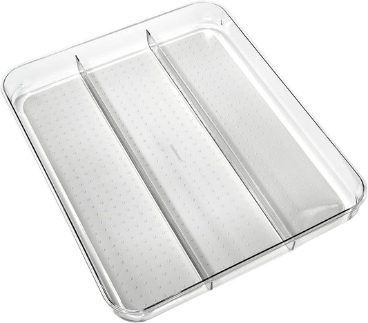 madesmart Clear 3 Compartment Utensil Tray