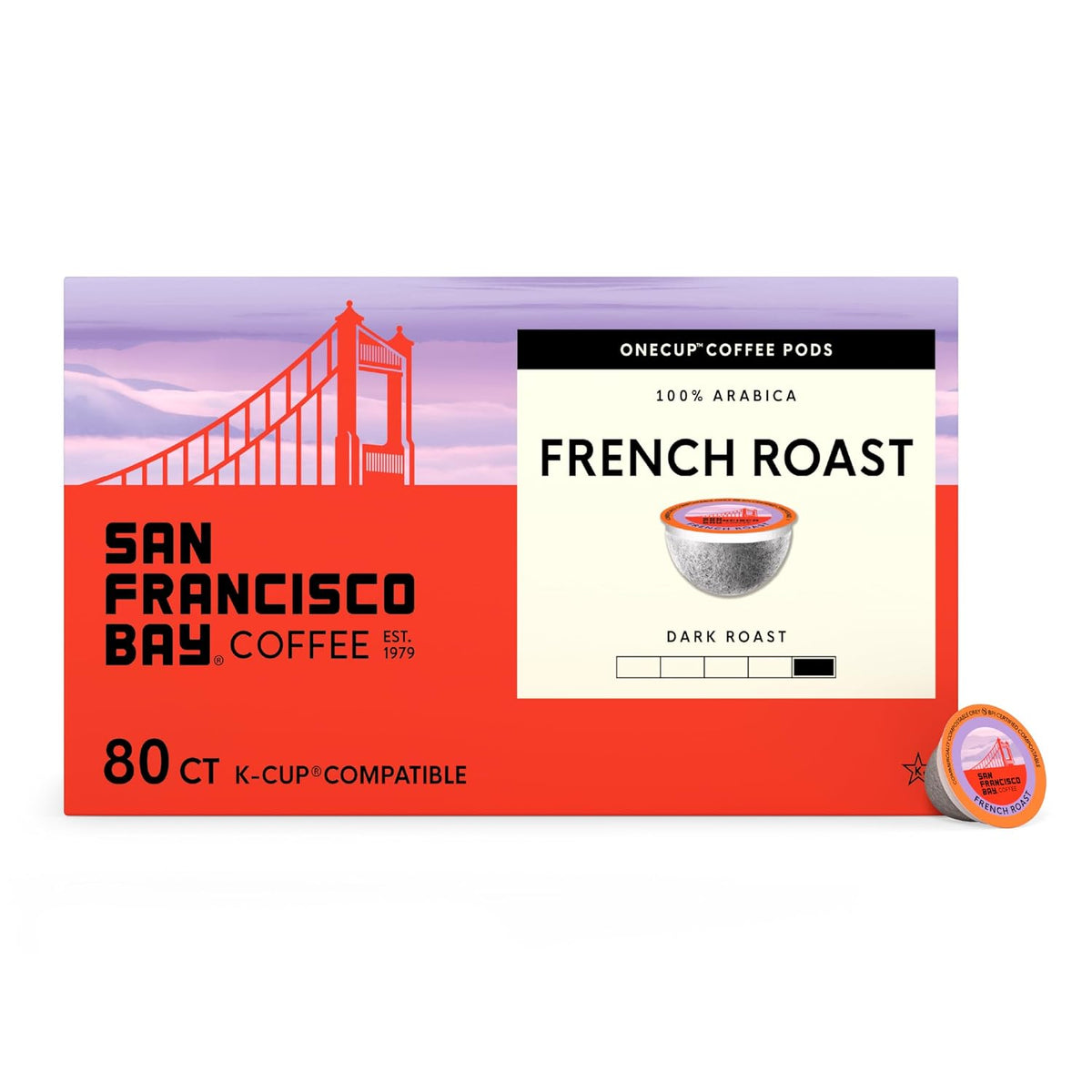San Francisco Bay French Roast K-Cup Compatible Coffee Pods