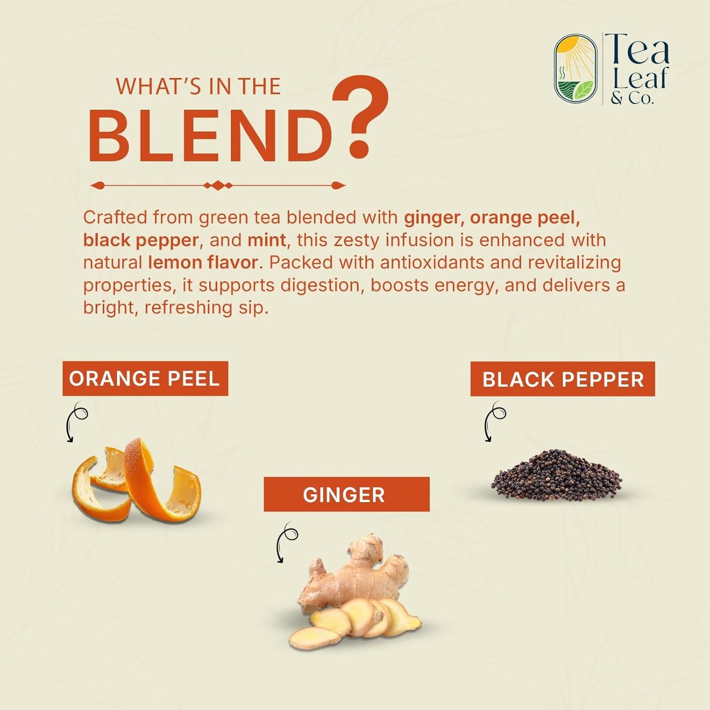 Lemon Ginger Green Tea (200gm/7oz), Natural Herbal Infusion, 100 Tea Bags
