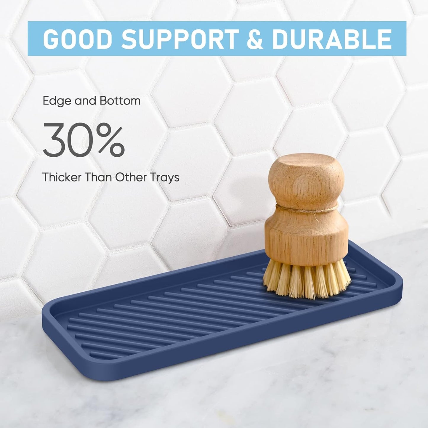 EG-SIPRO Silicone Sink Organizer Tray, 2-Pack, SASA Color, Unisex